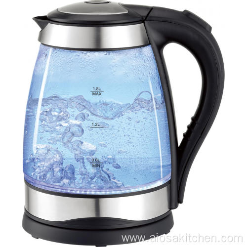 1.8L Cordless Fast Boil high Borosilicate Glass Kettle